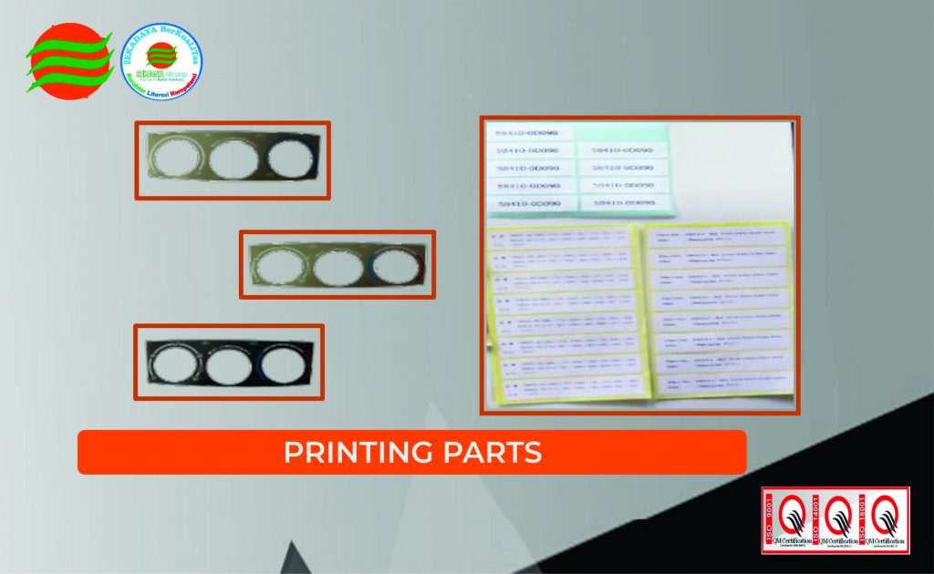 PRINTING - PRINTING PARTS